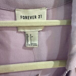 Forever 21 Lavender Duster Trench